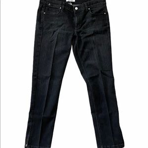 White House Black Market WHBM Noir Black Crop Jean